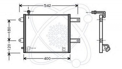 ELECTRO AUTO 30a0025 -  Конденсатор, кондиционер